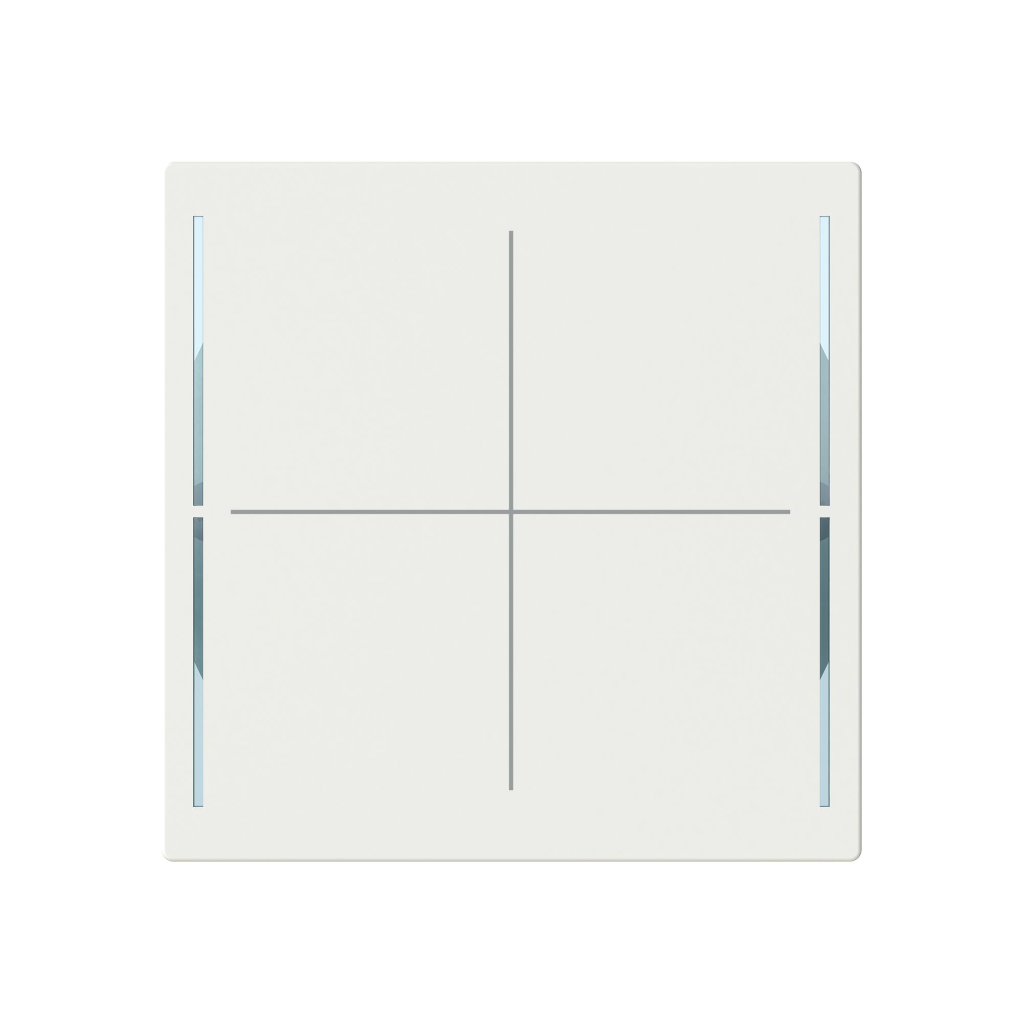 Élément de commande ABB SIDUS touch E KNX avec BCU 1…4-fois blanc