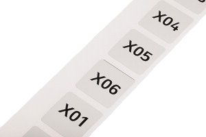 Betriebsmittelkennzeichnu.WAGO 28×28mm Rolle mit 500 Schilder