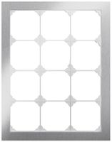 UP-Abdeckrahmen EDIZIO.liv prestige SNAPFIX® 4×3 214×274mm Edelstahl Cr