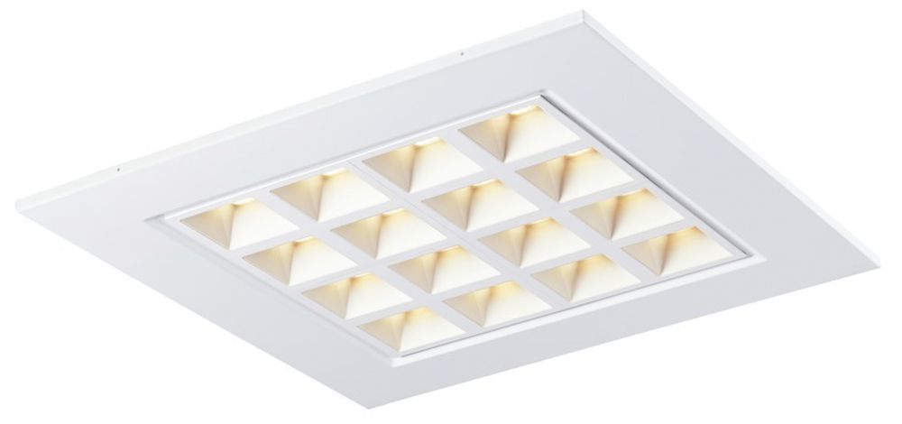 EB-LED-Deckenleuchte SLV PAVANO 600×600 700mA 25W 3200lm 3000K weiss