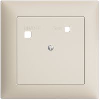 Frontset EDIZIOdue zu FI-Steckdose FMI, blind, crema