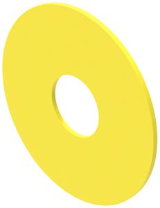 Placchetta indicatr.EAO45, giallo D75 senza iscrizione