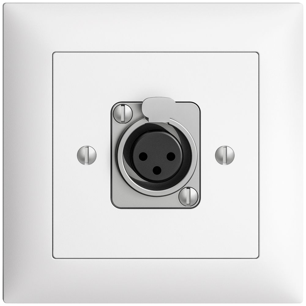 Kit de montage ENC EDIZIOdue XLR 3L P blanc