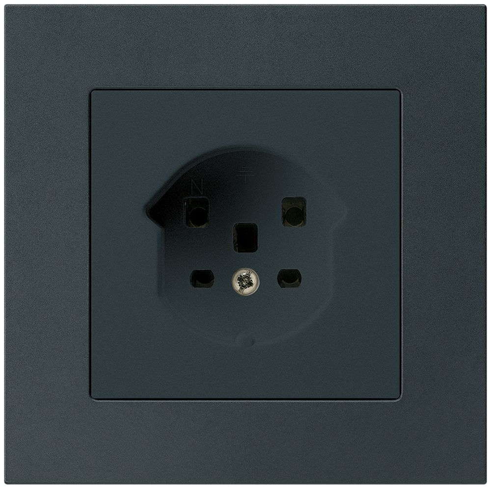 UP-Steckdose HA kallysto.pro Typ 25 mit Steckklemmen schwarz