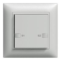 Poussoir ENC ZEP scène 1c/1t station centrale-sec. EDIZIOdue silver