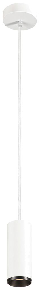 LED-Pendelleuchte SLV NUMINOS S PHASE 11W 985lm 2700K 24° Ø65×162mm weiss