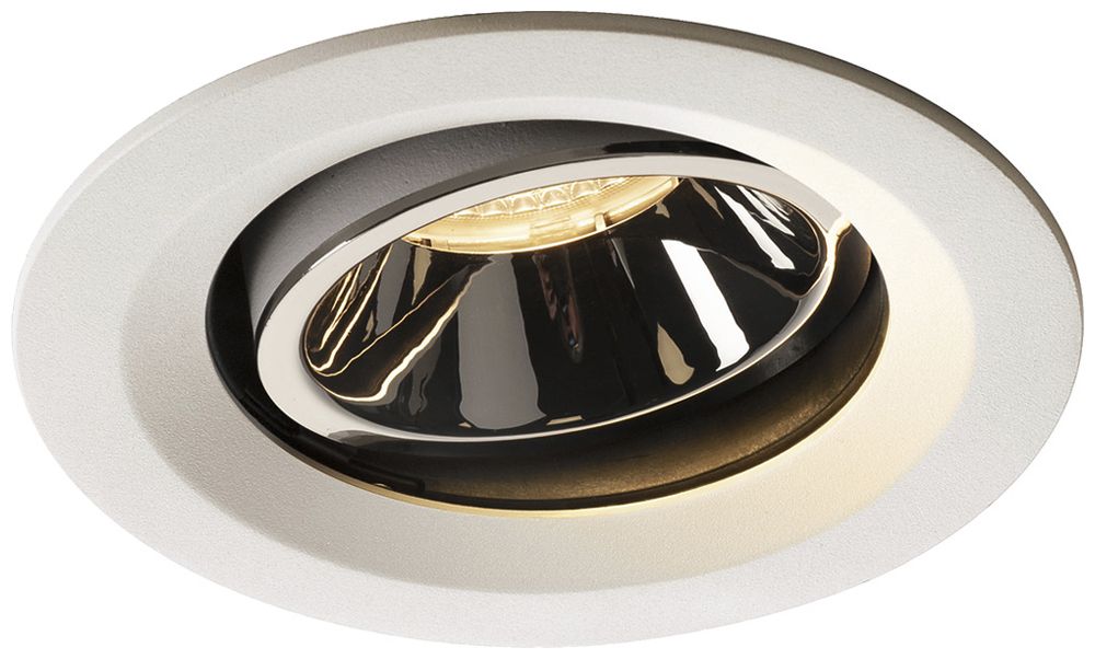 LED-Downlight SLV NUMINOS MOVE M 17.5W 1550lm 3000K 20° DIM Ø135×81mm ws/Cr