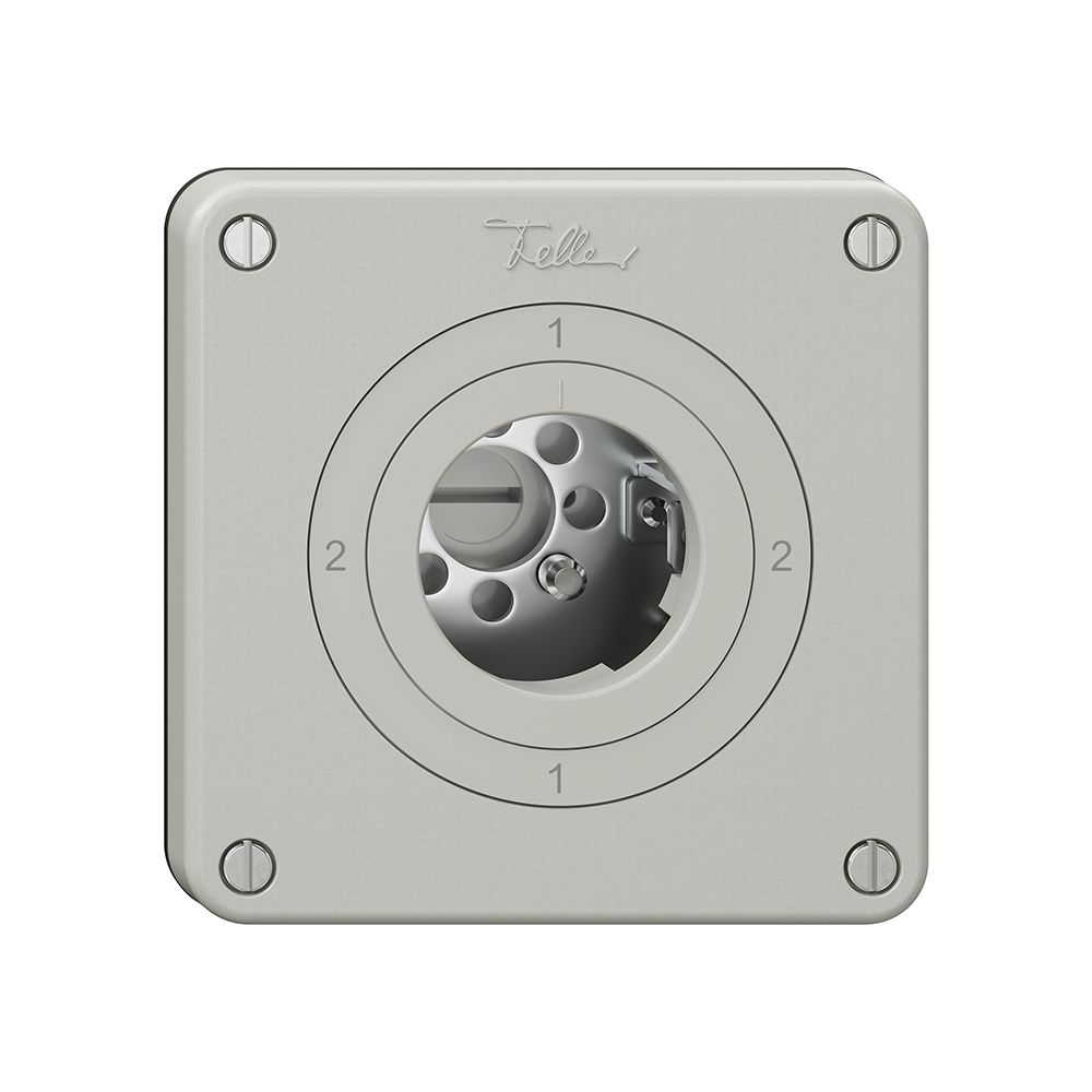 Interrupteur rotatif NEVO, 3/1L, sans cylindre, KS, 2-1-2-1, gris clair