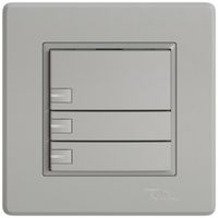 UP-Universaltaster EDIZIO.liv UNI SNAPFIX® 12…48V m.LED blau 3× 1-Tbed.hgu