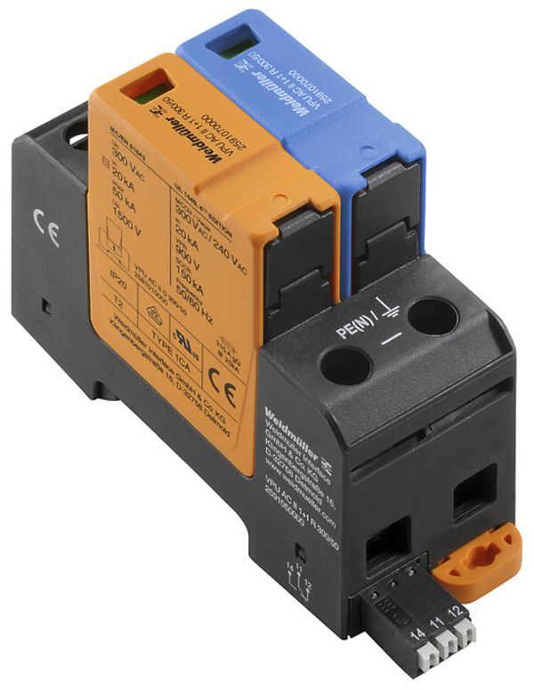Überspannungsableiter Weidmüller VPU AC II 1+1 R 300/50