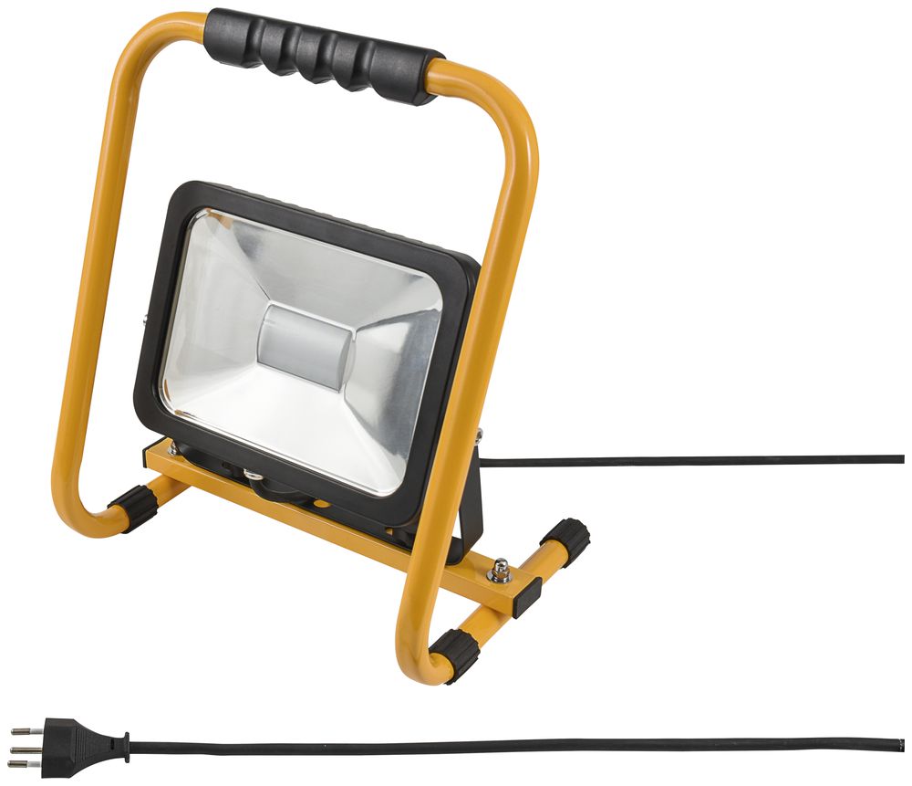 LED-Strahler WORKLIGHT 30W gelb Traggriff schwarz, mit Kabel 5m IP65