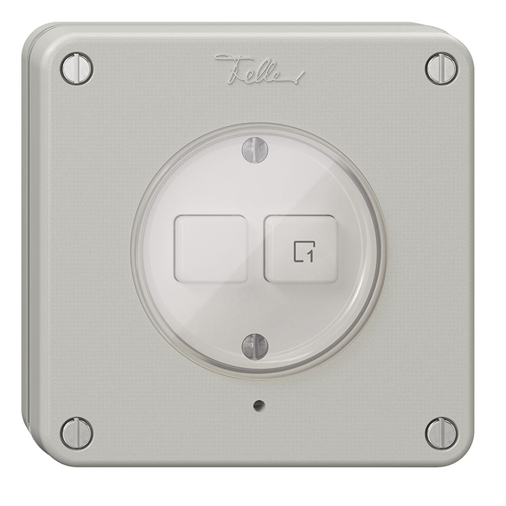 Interrupteur ENC 1K/2T scène NEVO Wiser gris clair