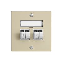 Audiodose Push Type EDIZIOdue F, 2×, Beschriftungsset, vanille