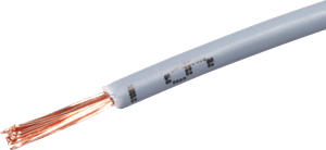 T-Litze halogenfrei 1.5mm² Nr.6 grau Eca, Spule à 100m