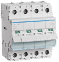 REG-Ausschalter Hager 100A 400V 4 Schliesser 0 Öffner 0 Wechsler 4TE