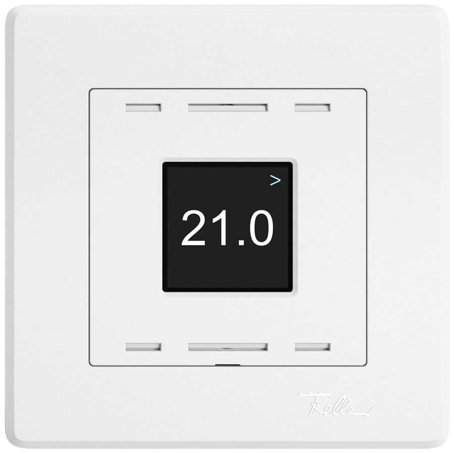 UP-Raumtemperatursensor EDIZIO.liv Wiser SNAPFIX® CO2 230V 5…30°C weiss