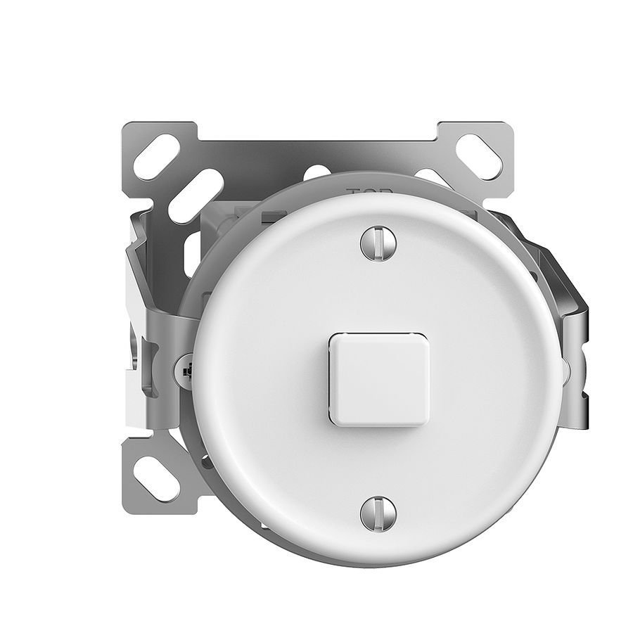 AP-Taster KNX STANDARDdue 1×mit LED RGB, mit Temperaturfühler, weiss, o.Kappe