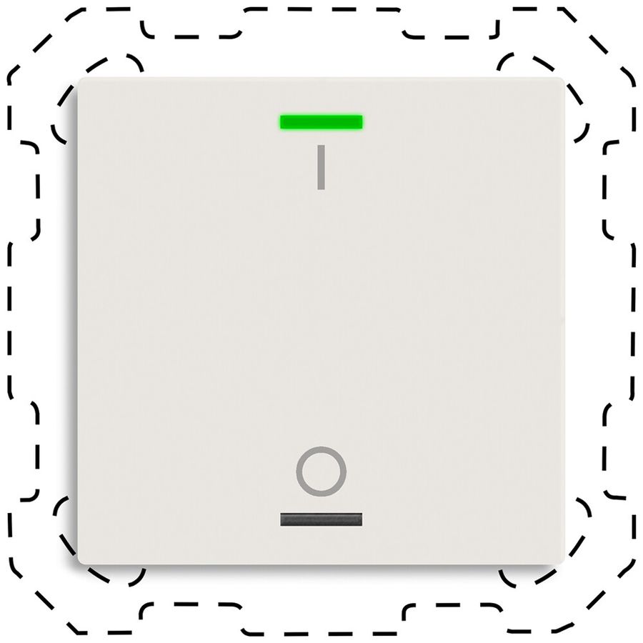 EB-Taster KNX RGBW MDT BE-TAL600111.B1 1T/2B weiss matt "I/O"