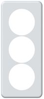 UP-Abdeckplatte origin 3×1 Ø58mm 92×212mm weiss
