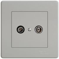 UP-Antennendose TV-R EDIZIO.liv SNAPFIX® Durchgangsdose 19dB hgu