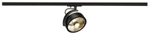Projecteur SLV KALU TRACK, GU10 75W avec adaptateur 1-phase IP20 noir