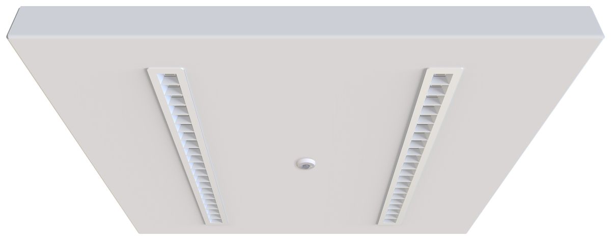 LED-Panelleuchte Sylvania OPTICLIP HF 27W 3300lm 830 IP40 DIM 595×595mm weiss