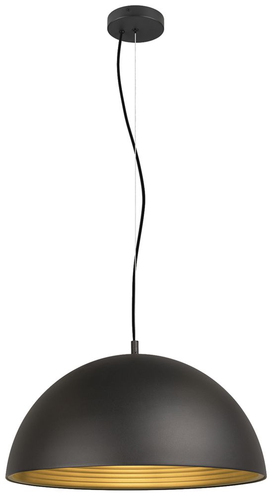 Pendelleuchte SLV FORCHINI M 50 E27 1×40W DIM Ø500mm schwarz/gold