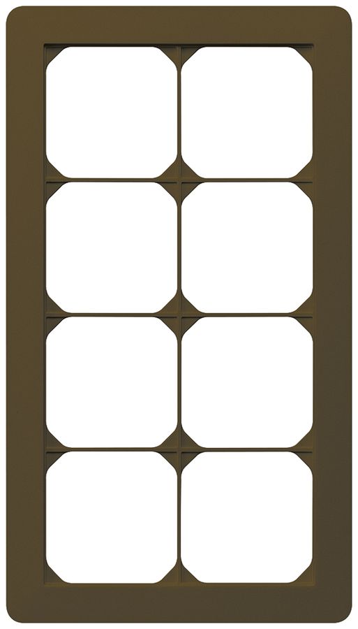 UP-Abdeckrahmen kallysto.trend 4×2 braun 154×274mm