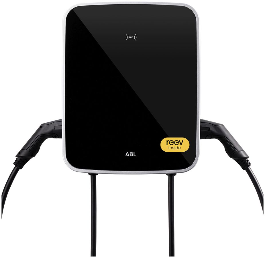 Ladestation ABL Wallbox eMH3 Twin 3W2284B Controller 2×T2 6.35m 22kW