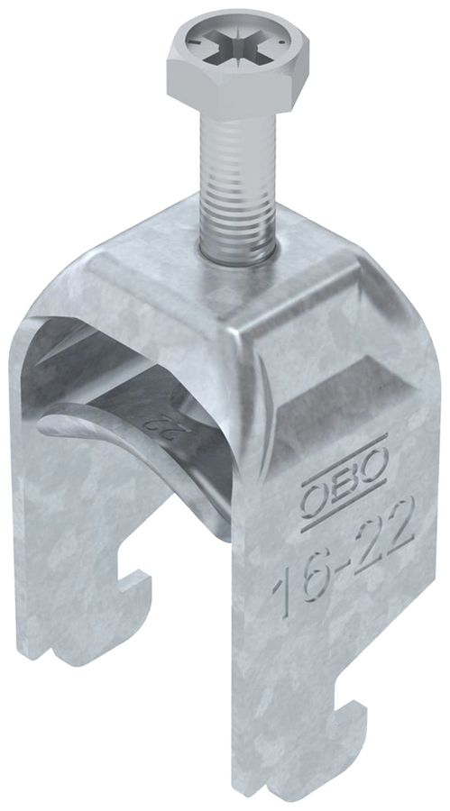 Fixation rapide BET 2056 pied à N métal 16…22mm 1×câble acier Zn-ch-im