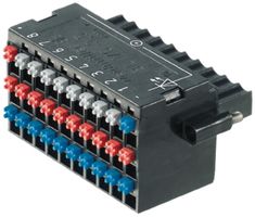 Buchsenstecker Weidmüller BL-I/O Flansch/NPN 3.5mm 30L verzinnt schwarz