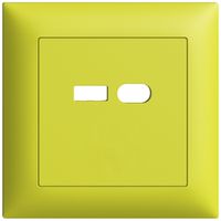 UP-Montageset Feller EDIZIOdue für Steckdose USB 18W Typ A + Typ C lemon