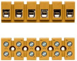 Klemmenleiste Weidmüller MK /E Schraubanschluss 6mm² 690V 41A 6L 23mm gelb