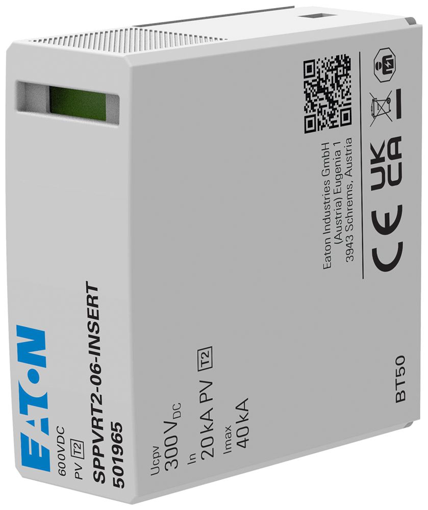 Kombiableiter-Einsatz Eaton SPPVRT2-06 DC 600V 2.5kV