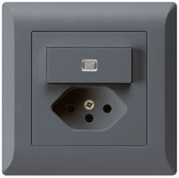 Combinazione luminosa INC 3/1P+T13 antracite kallysto.line