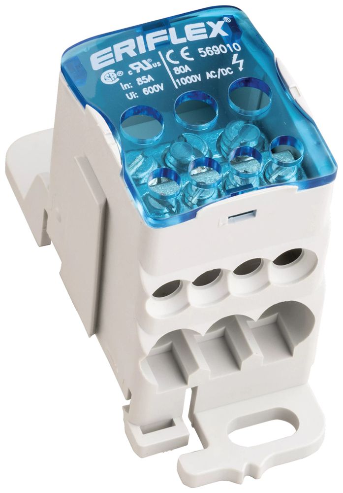 Verteilerblock ERIFLEX UD-80A 6 Anschlüsse Kupfer