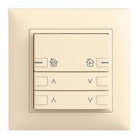 UP-Frontset EDIZIOdue zeptrionAIR Motor 2K mit Bez. mit LED vanille