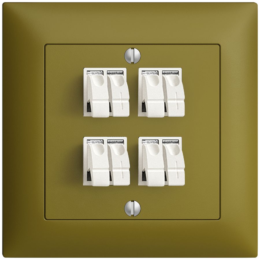 Prise ENC audio FMI 4×olive borne à étrier pour 4 haut-parl.