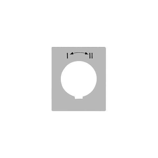 Kennscheibe FLF I<->II FH für Schwenktaster