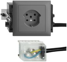 Presa INS tipo 15 EDIZIOdue, 46…69mm, per Powerbus, grigio scuro