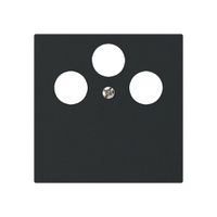 Placca frontale kallysto per R&M HWS nero 3×coass.SAT