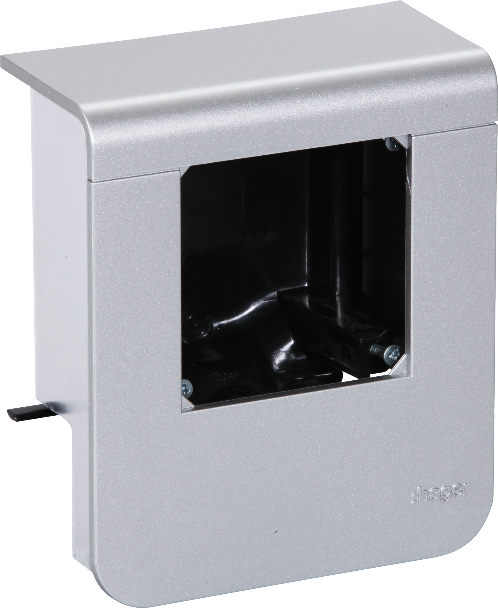 Geräteträger Hager für SL20055 leer Dekor Aluminium