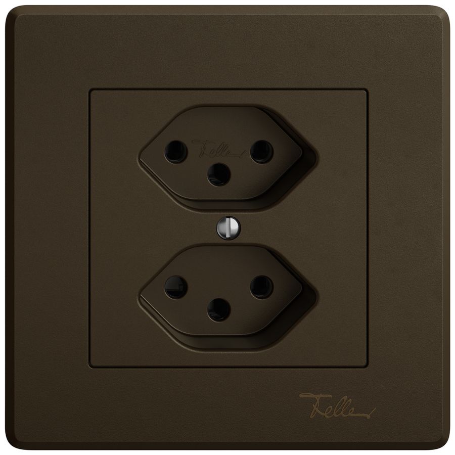 Prise ENC EDIZIO.liv SNAPFIX® 2×T13 br