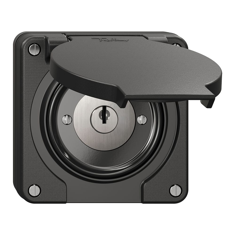 Contact pivotant NUP NEVO, avec serrure&2 clés, KS, 0<-1, noir