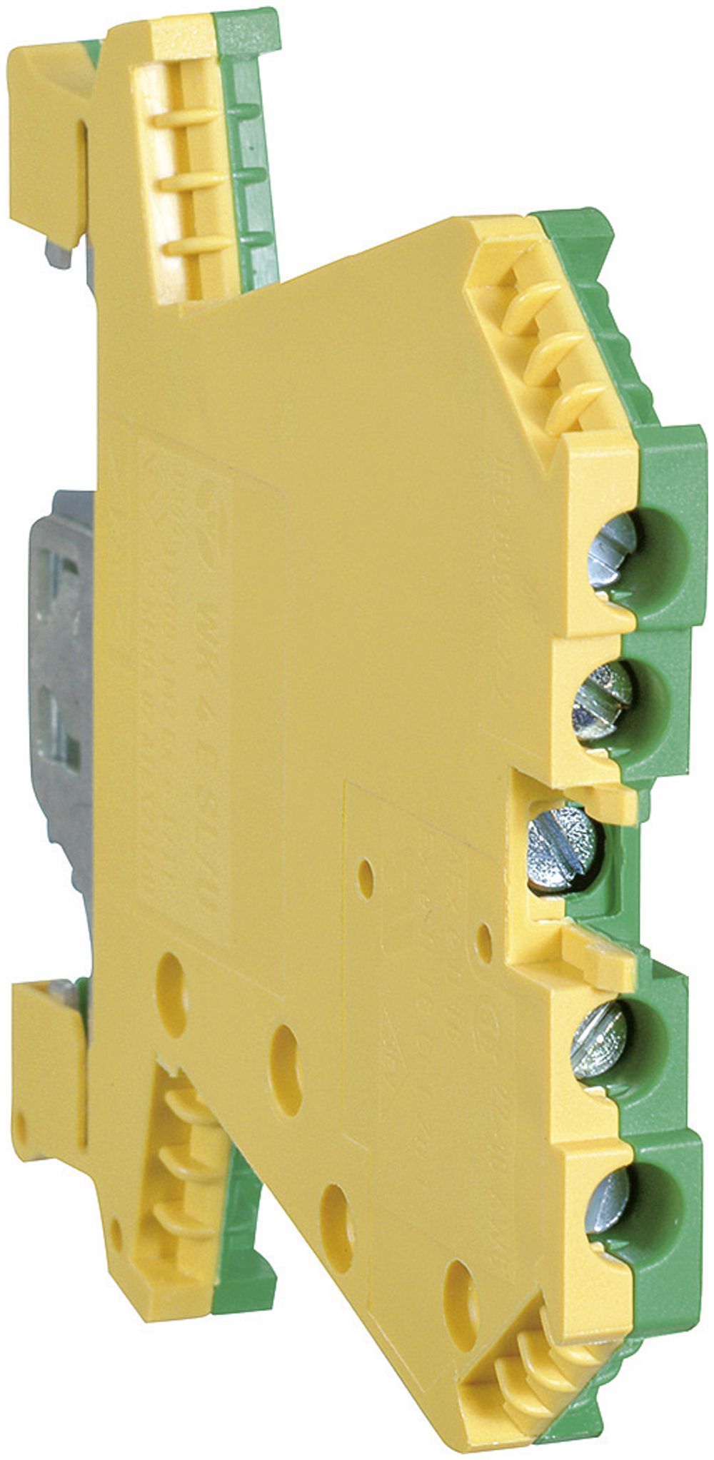 Morsetto a 2 piani Hager 4mm², 2×PE, a vite