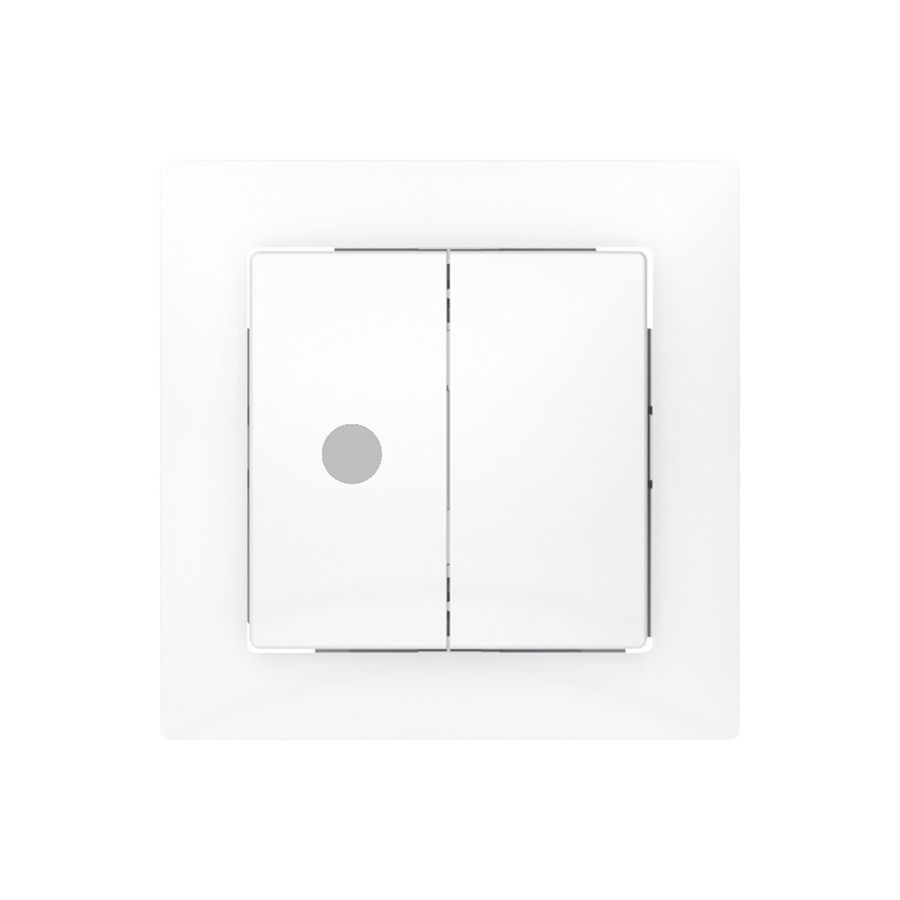 Abdeckset SIDUS zu Ventilatorschalter weiss glänzend