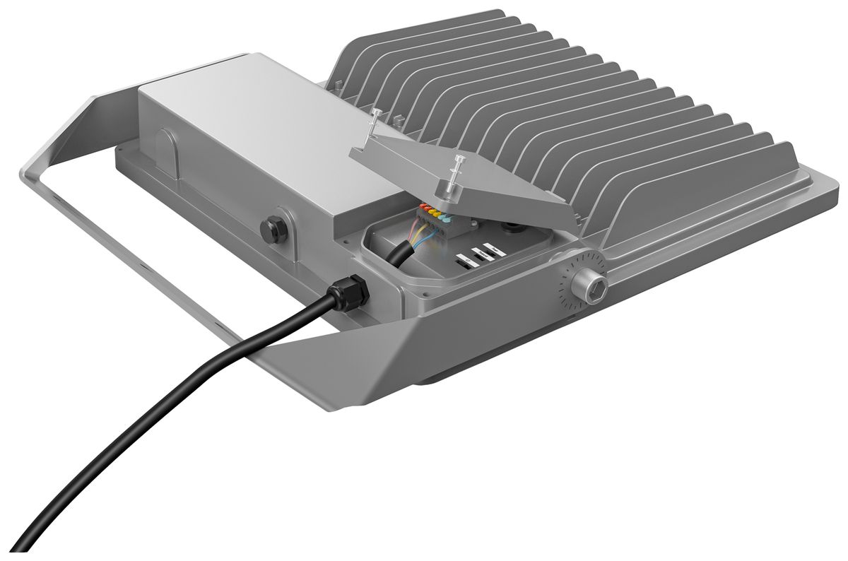 LED-Strahler DOTLUX LENSone 100W 3000…5000K IP66 DIM 355×57mm 120° schwarz