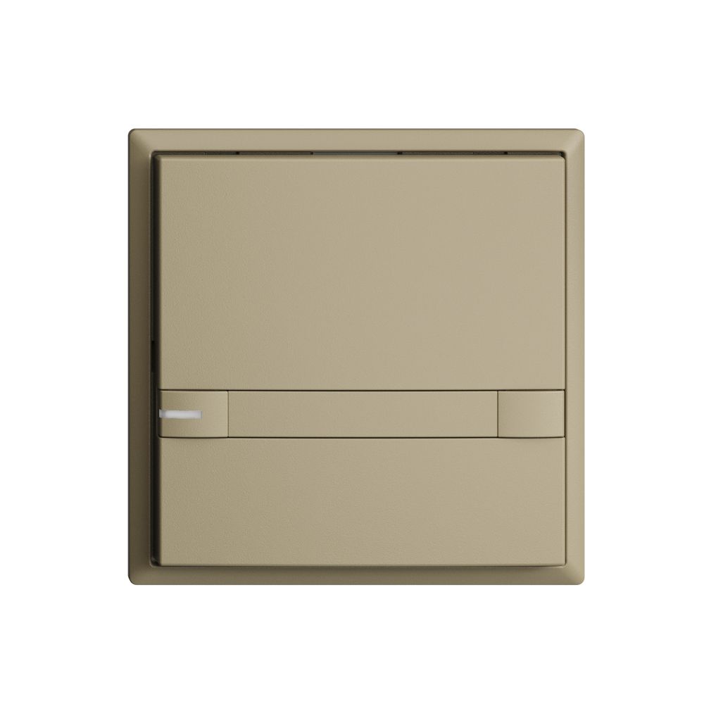 Poussoir univ. ENC 1×2t EDIZIOdue sand, avec papier+LED