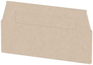Abschlussplatte Weidmüller WAP WTR2.5/ZZ 60.3×1.5mm beige