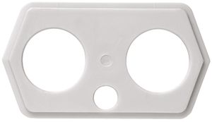 Flanschplatte zu weber.hse für oben/unten 2×M40×1.5+M16×1.5